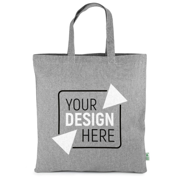 Tragetasche aus schwerer, recycelter Baumwolle mit kurzen Henkeln – TRIER