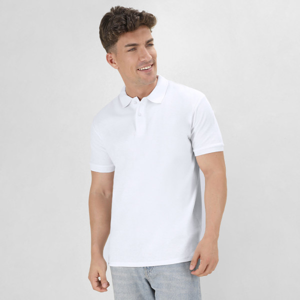 Erwachsene Weiß Polo-Shirt Koupan