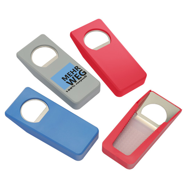 Flaschenöffner Recycling mit Verschluss 