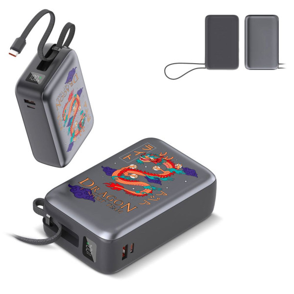 Nova Laptop 65W Powerbank mit integriertem USB-C-Kabel 30000 mAh