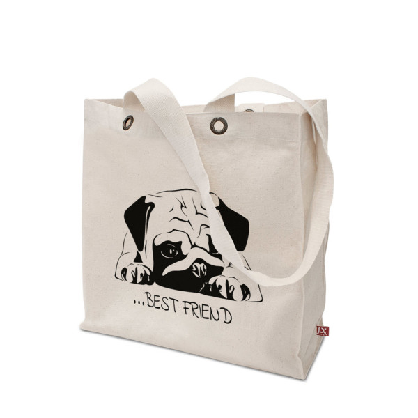 Schwere Baumwolltasche mit Boden- und Seitenfalte – KOCHI