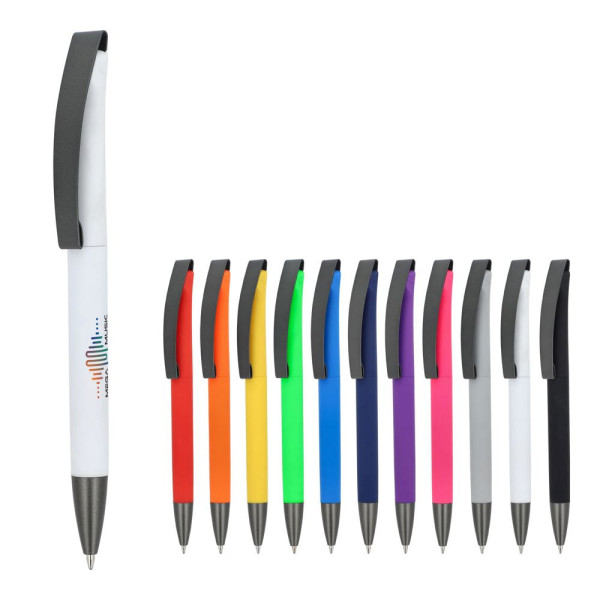 Kugelschreiber Vegas Softtouch Metallclip