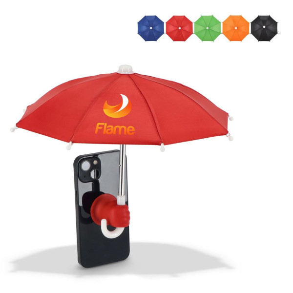 Telefon-Regenschirm mit Saugnapfhalterung