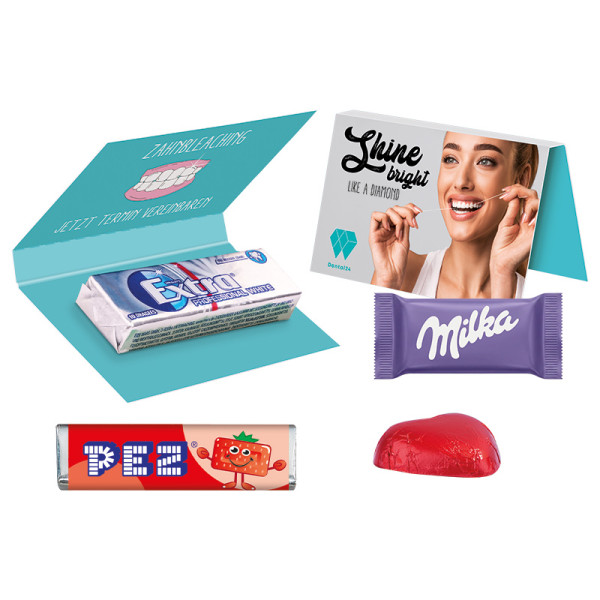Werbekarte Visitenkartenformat PEZ