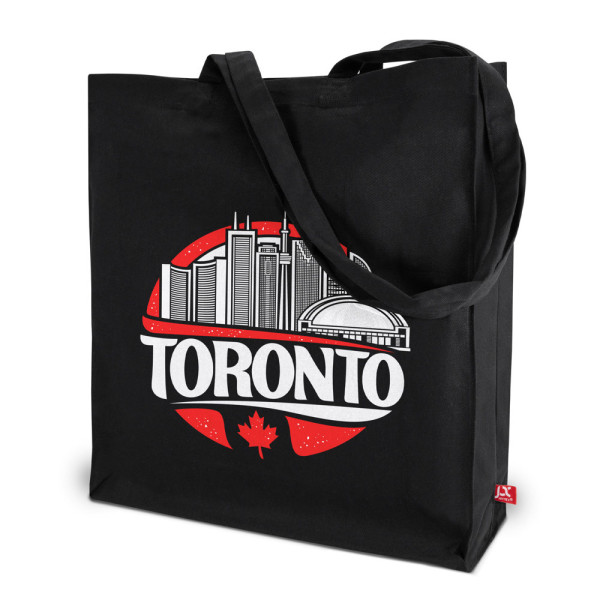 Schwere Baumwolltasche mit Boden-, Seitenfalten und langen Henkeln – TORONTO